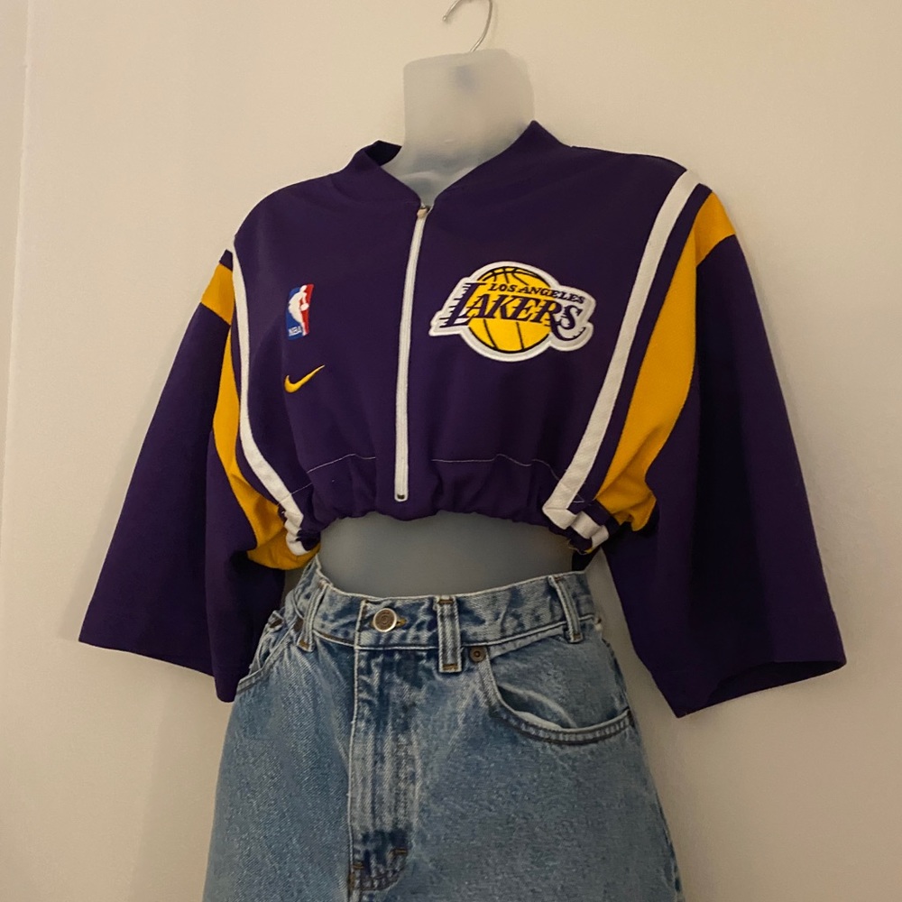Vintage Reworked Nike Lakers Zip Up